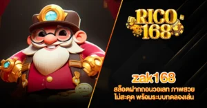 RICO168 zak168 สล็อตฝากถอนวอเลท ภาพสวย ไม่สะดุด พร้อมระบบทดลองเล่น